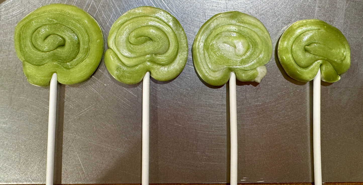 Spiral Apple Lollipops
