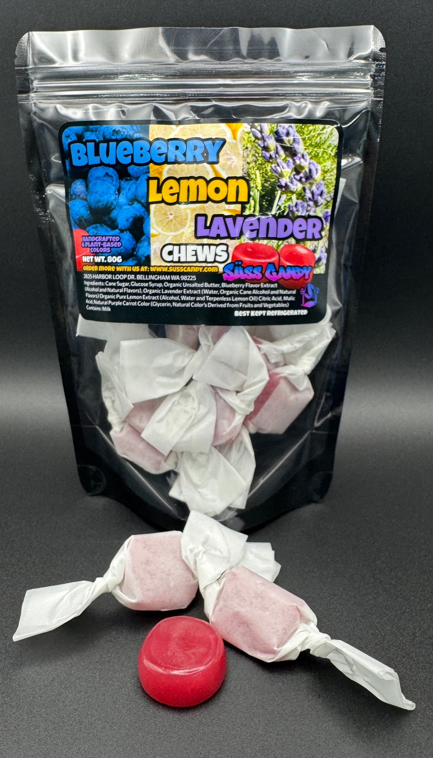 Blueberry Lemon Lavender Chews