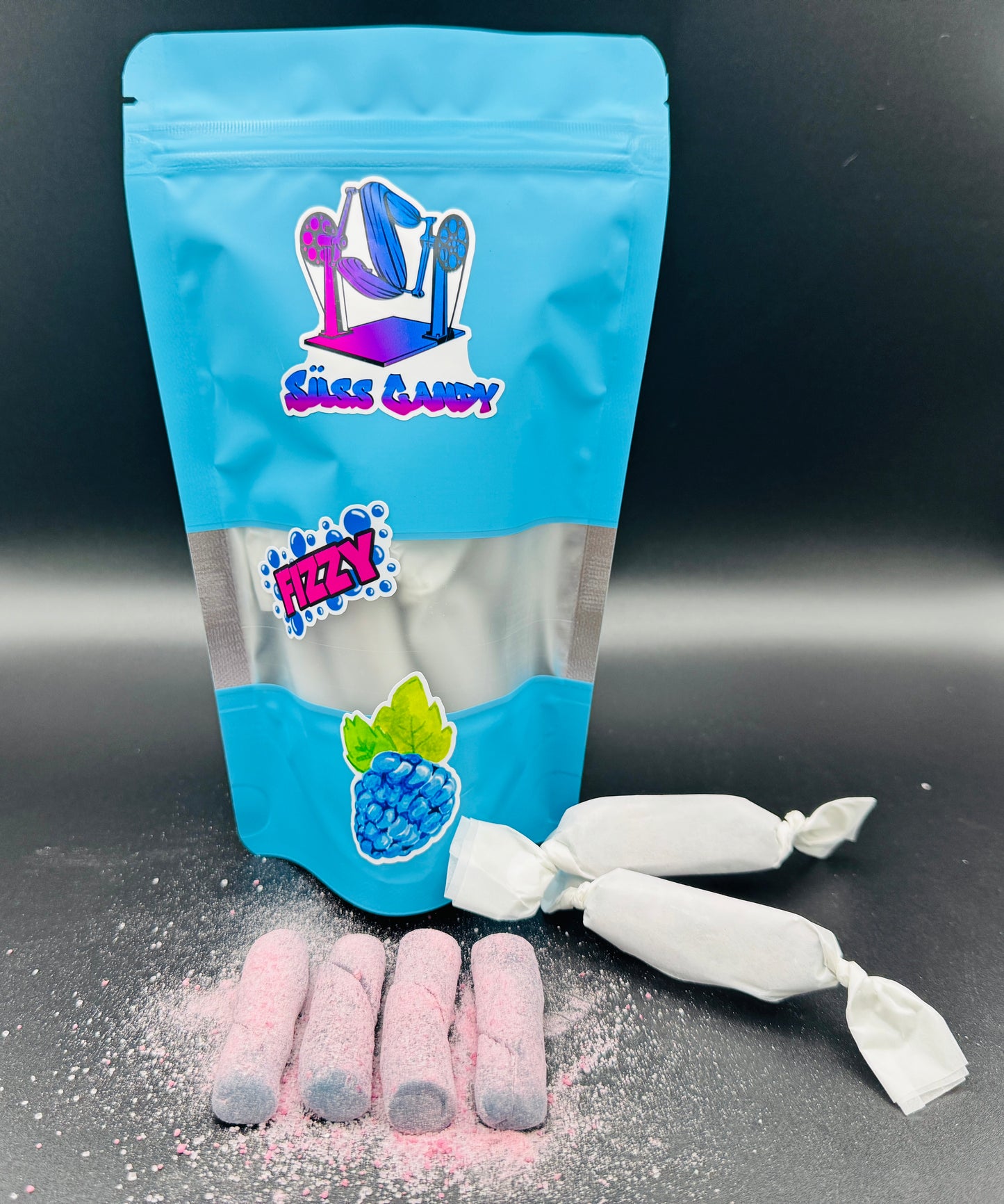 Fizzy Blue Raspberry Chews