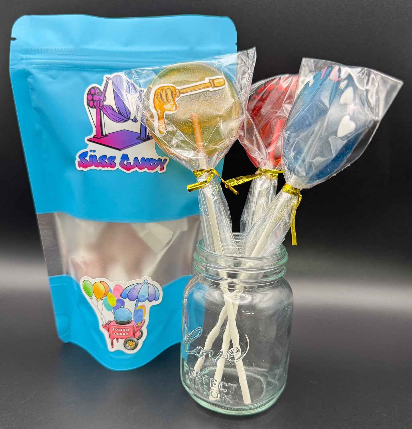 Cotton Candy Chews and Lollipop Bundle