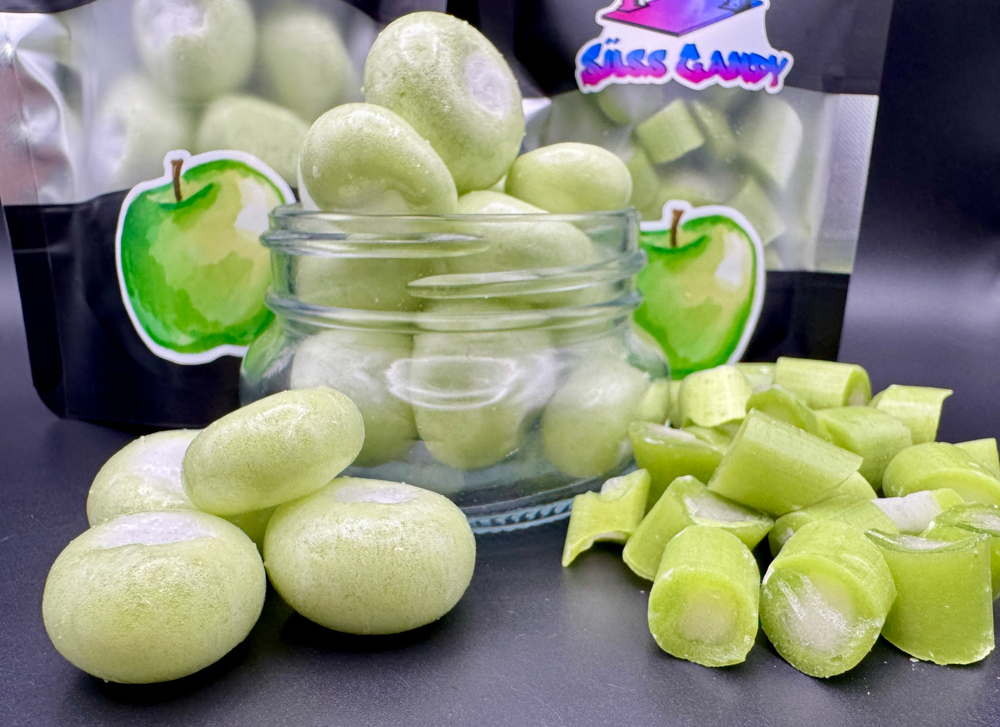 Freeze Dried Green Apple Hard Candy