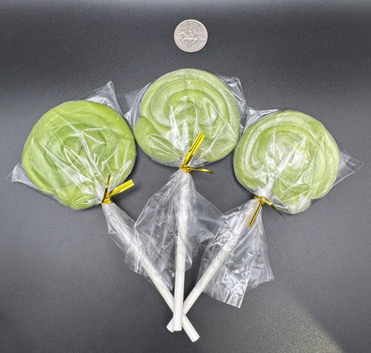 Spiral Apple Lollipops