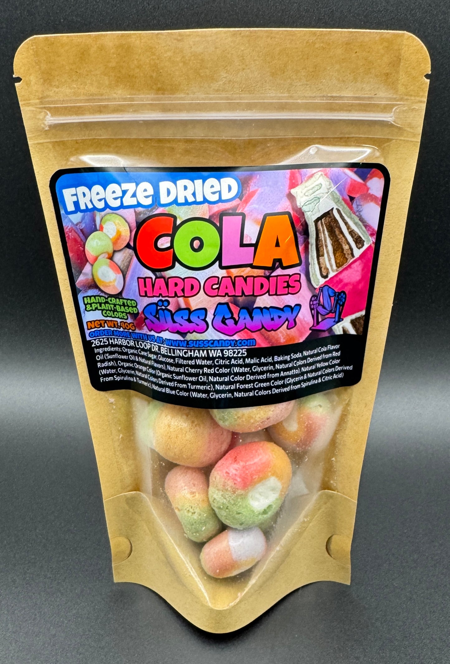 Freeze Dried Cola Hard Candy
