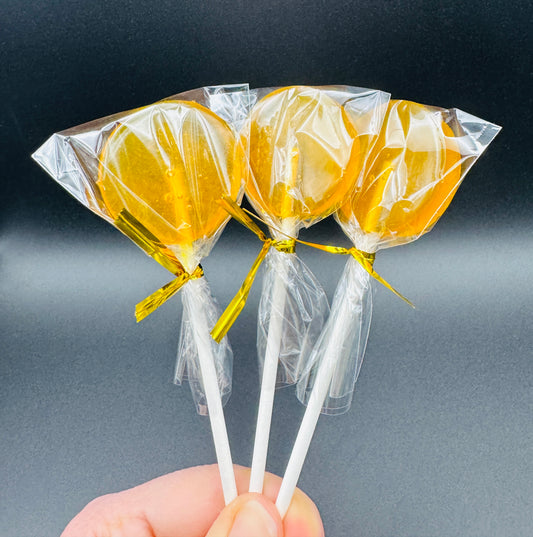 Honey Lemon Lollipops