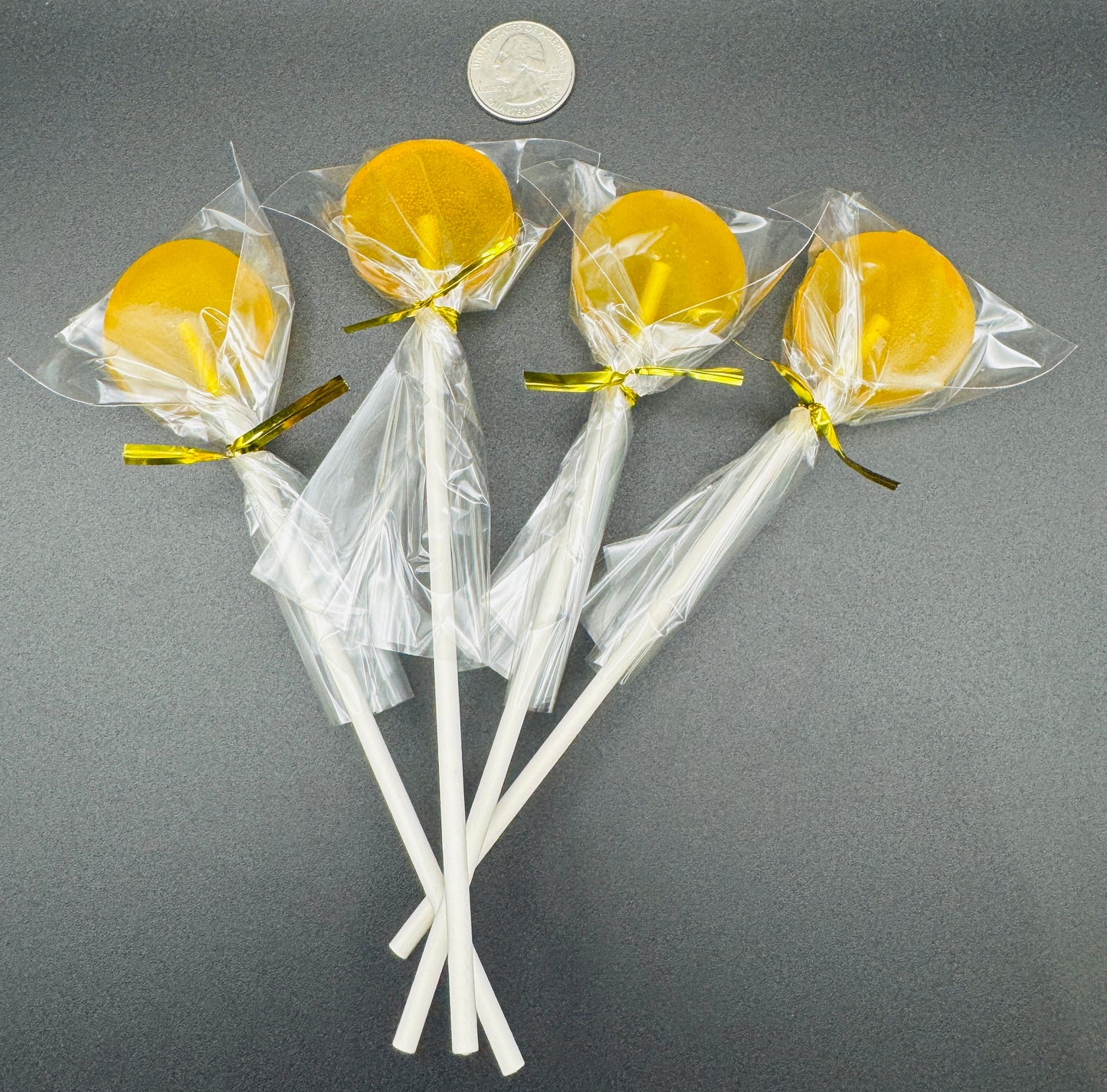 Honey Lemon Lollipops