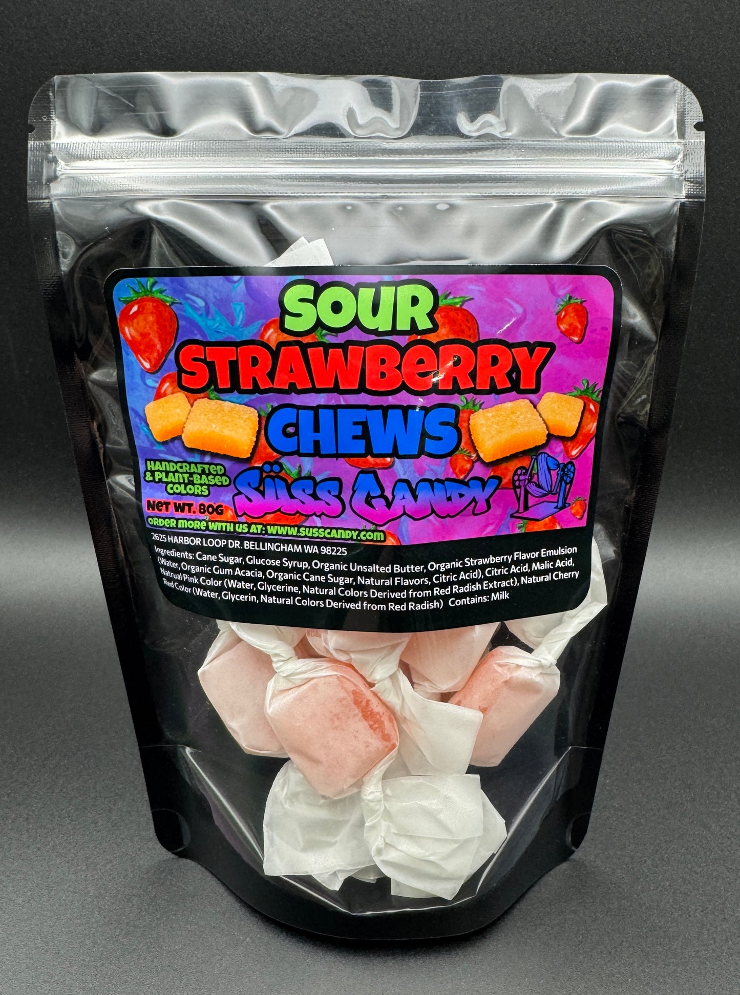 Sour Strawberry Chews