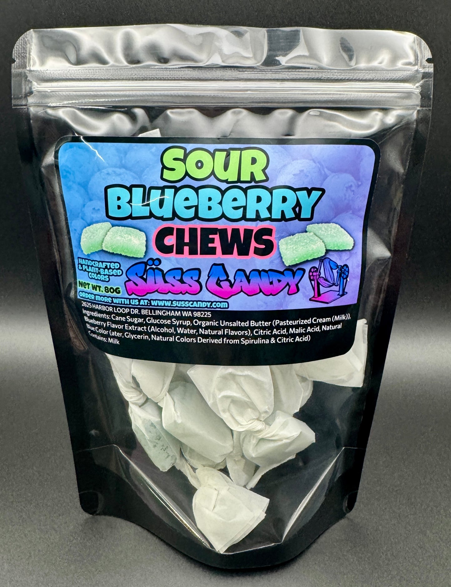 Sour Blueberry Chews